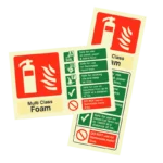 MultiCHEM Extinguisher ID Sign | Photoluminescent