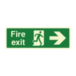 Fire Exit Sign | Photoluminescent | 450x150mm, Multi-Direction