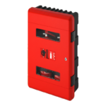 Commander CS03A-DA | Double Lockable Fire Extinguisher Cabinet | 2x 9kg/9ltr/2kg CO2 Capacity, ABS