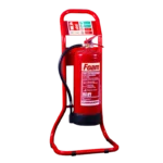 Single Tubular Fire Extinguisher Stand | Red, Freestanding