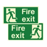 Fire Exit Sign | Final Exit 300x150mm | Photoluminescent